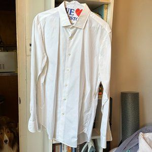 J Crew White Dress Shirt, Ludlow Style In Size La… - image 1